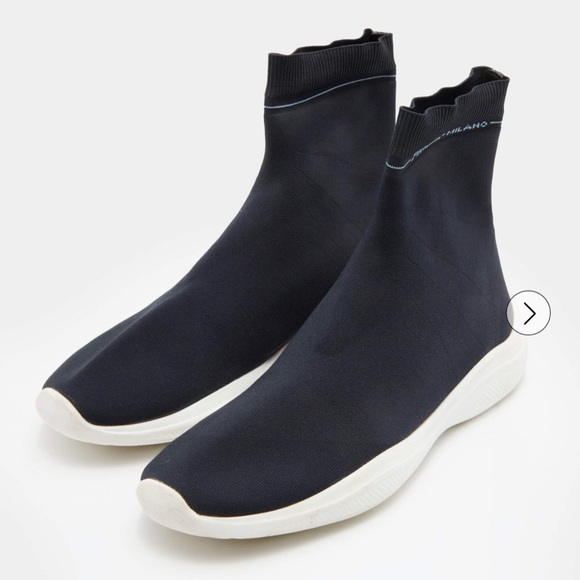 Prada Sport Black Stretch Knit Slip On - Picture 2 of 5